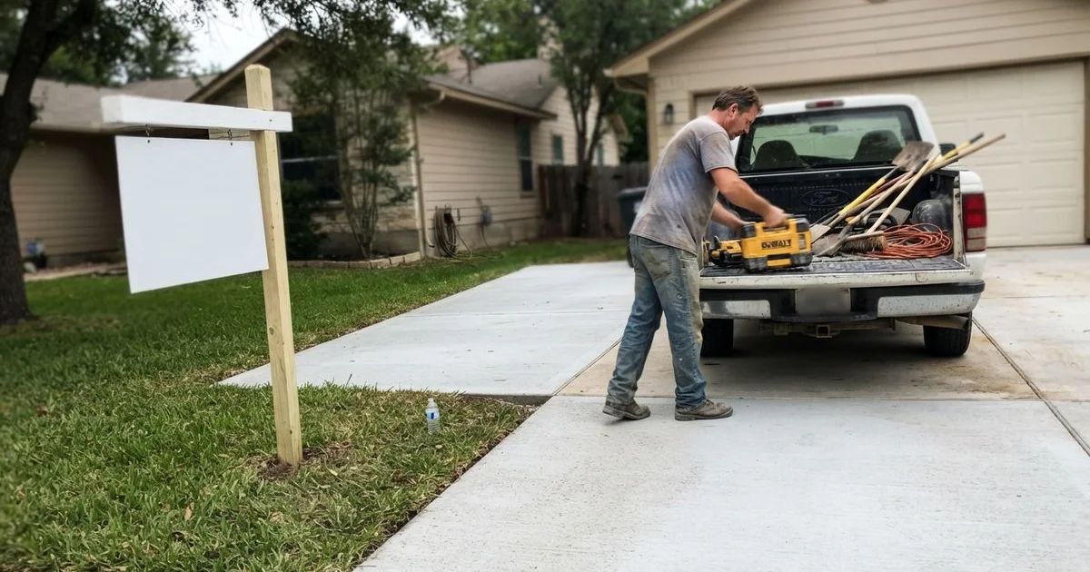 Fixing your driveway or patio before you sell your house
