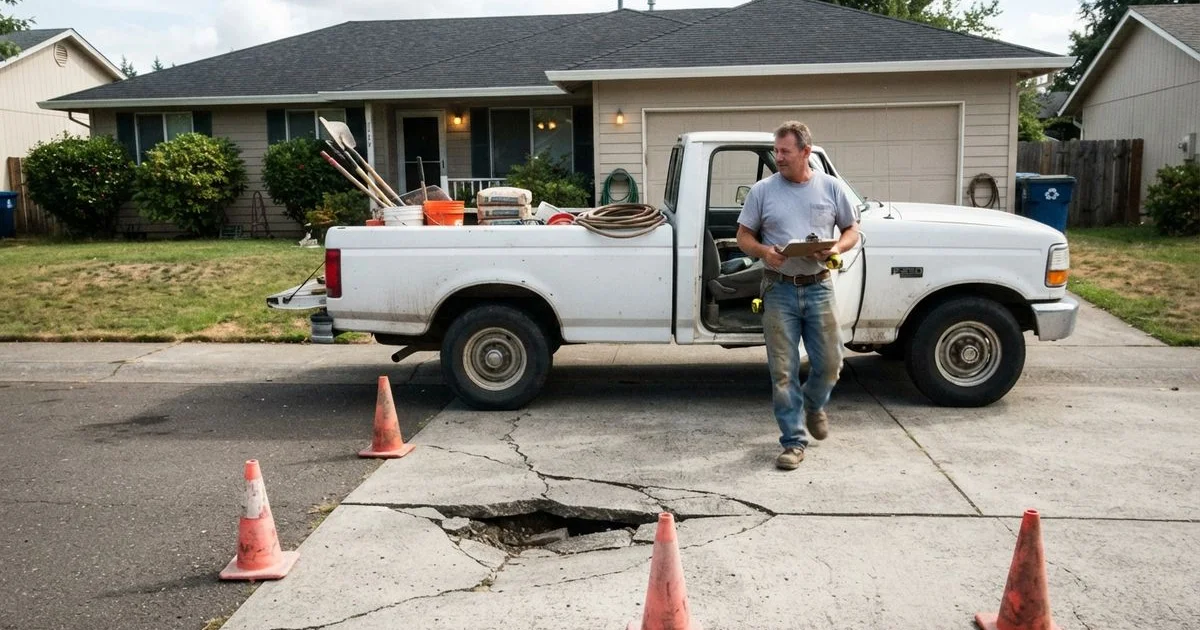 Emergency concrete repair: sinkholes, storm damage and what to do first