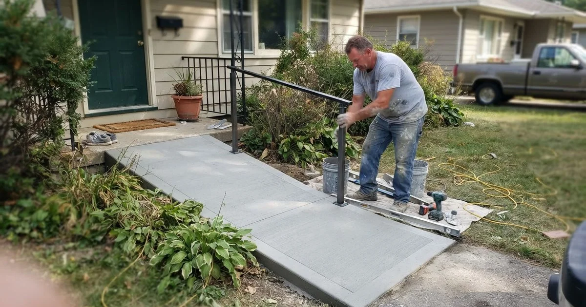 Making driveways and walkways safer for aging parents